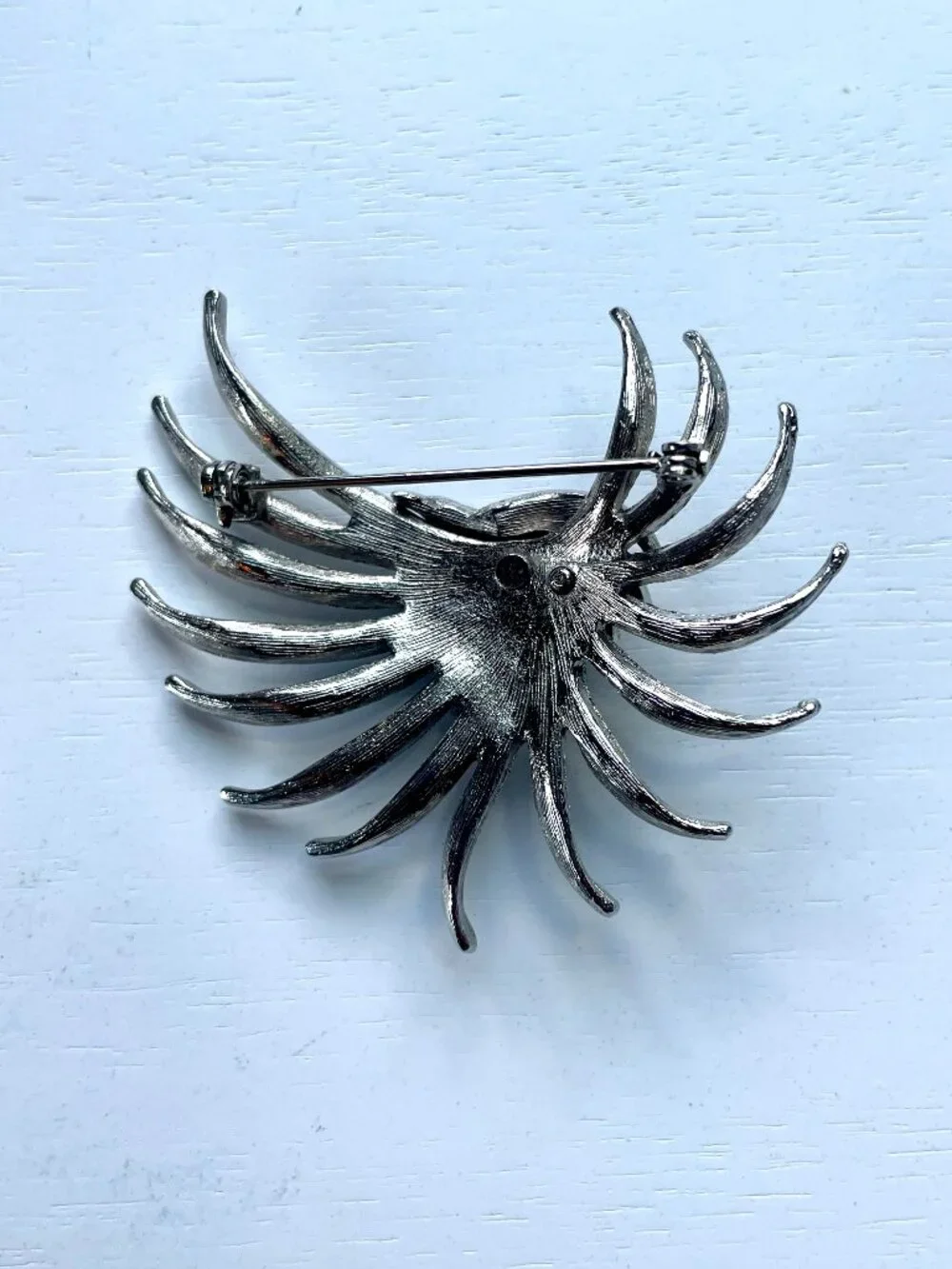 Vintage Silver-Tone Metal Brooch